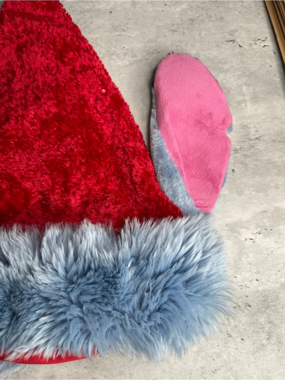 Disneyland Paris Stitch Santa Hat long Ears France Disney Resort Christmas Vtg